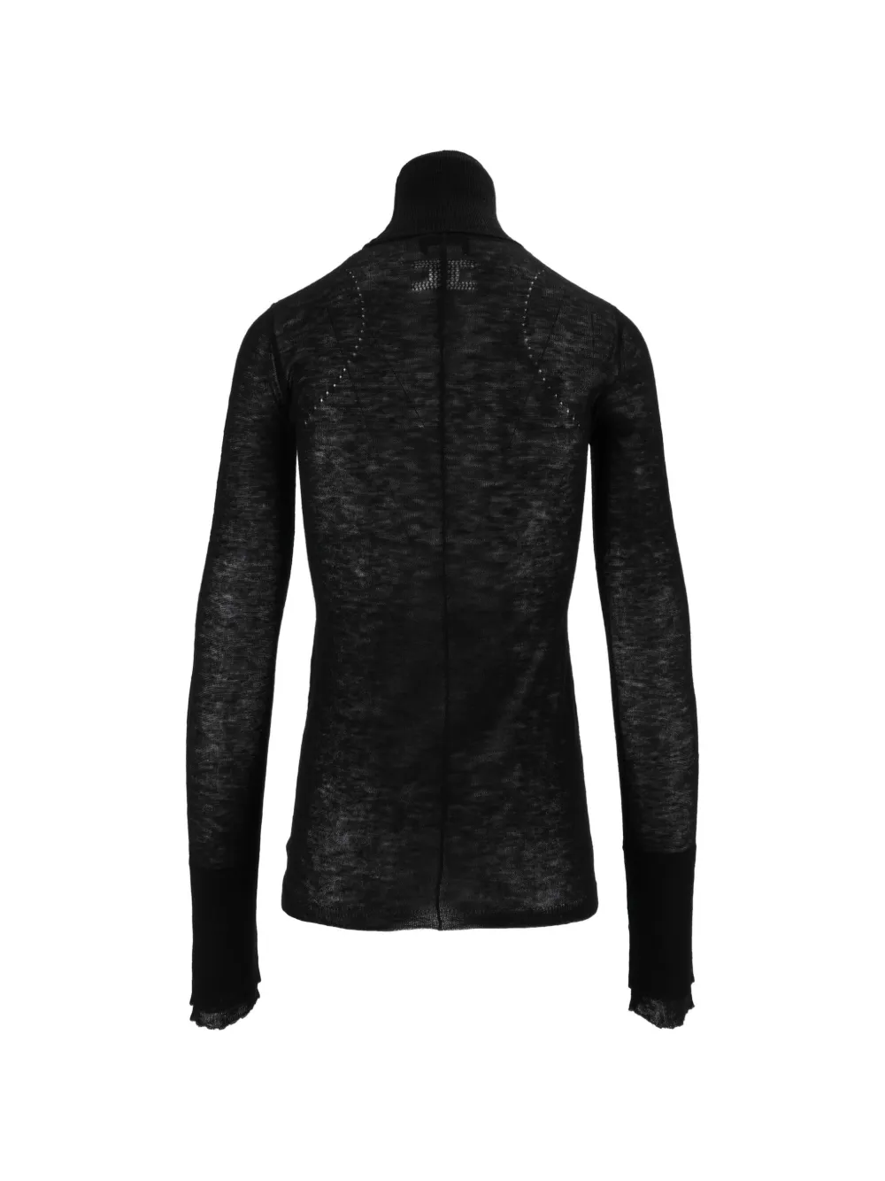 Elisabetta Franchi Wollen trui met ribbels Zwart