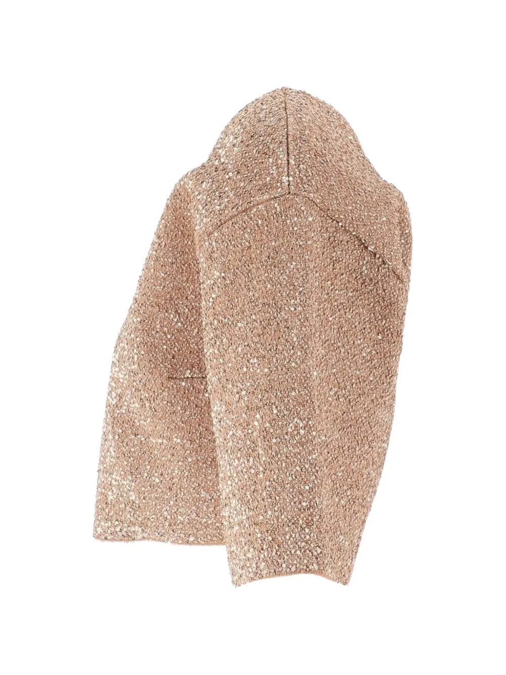 Elisabetta Franchi Gebreide top met pailletten Beige