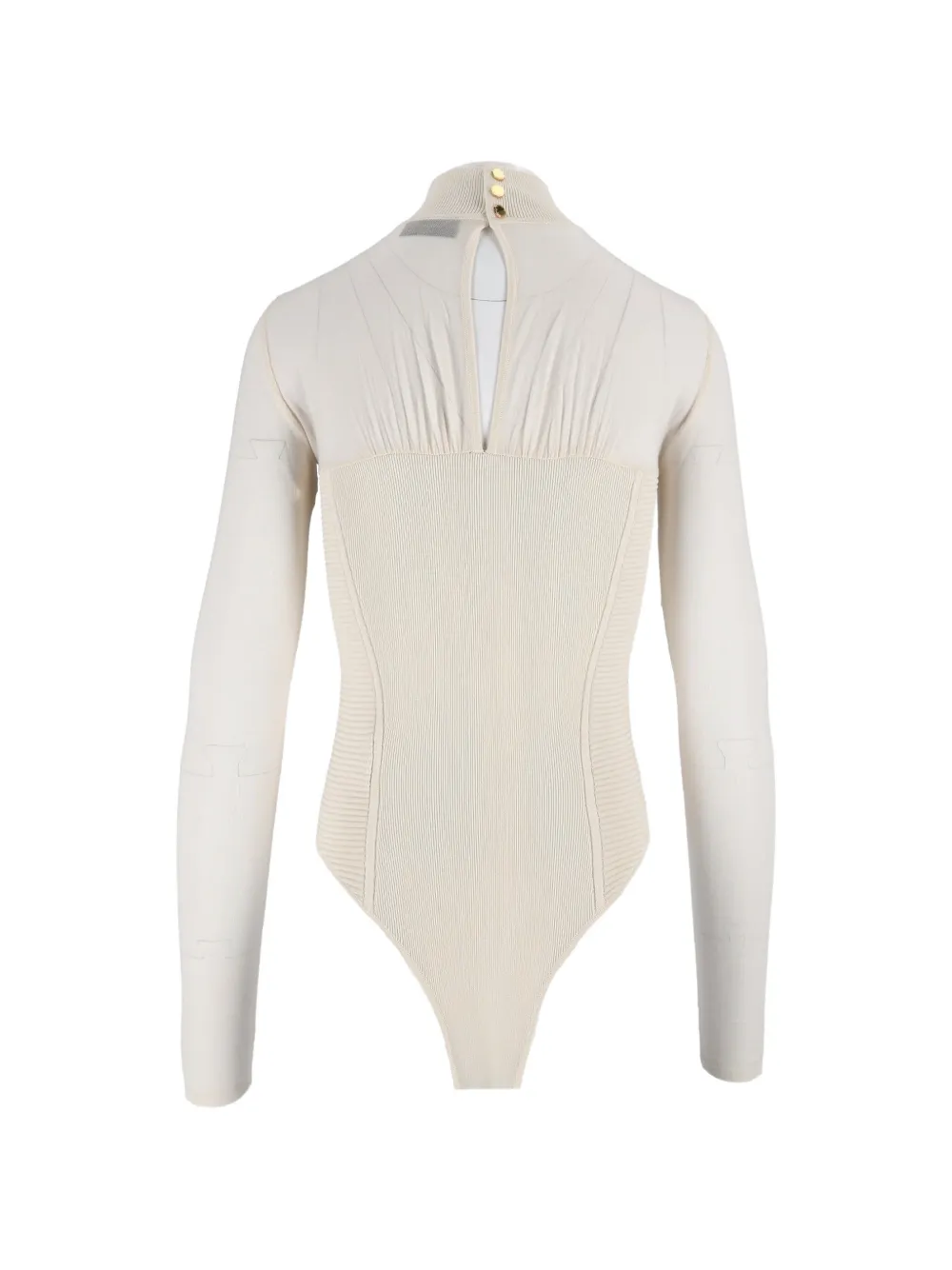 Elisabetta Franchi Ribgebreide body Beige