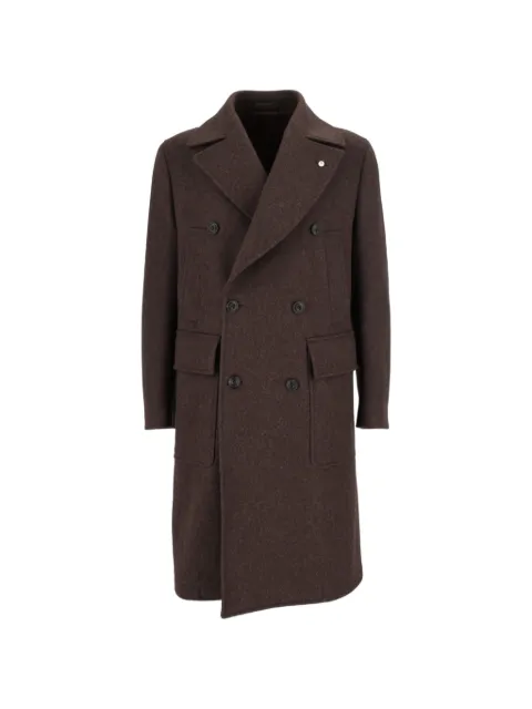 BRANDO double-breasted peak-lapel coat