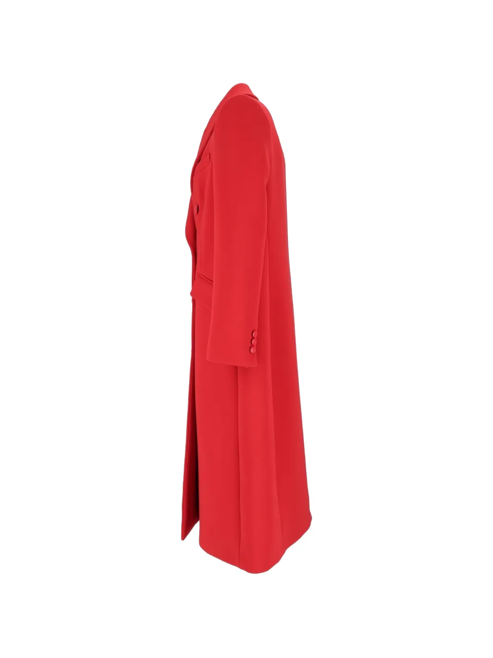 Elisabetta Franchi Mantel met dubbele rij knopen Rood