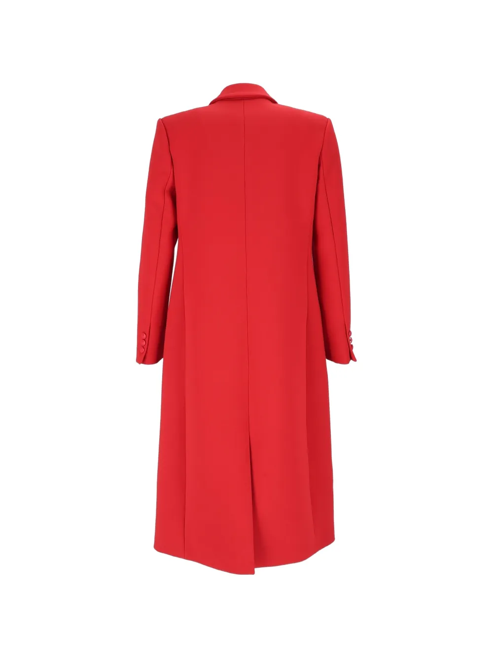 Elisabetta Franchi Mantel met dubbele rij knopen Rood