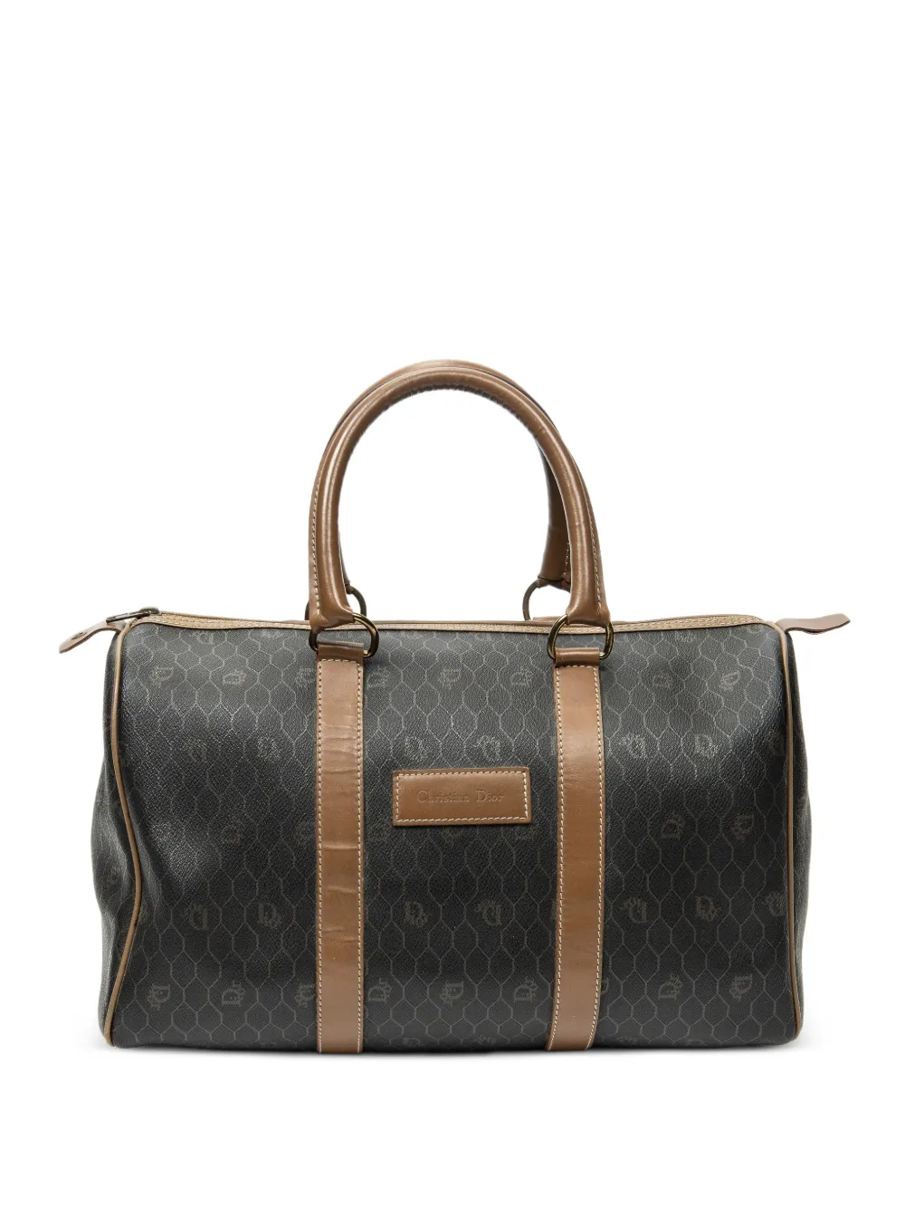 Christian Dior Pre-Owned Honey-comb Boston handbag - Grey