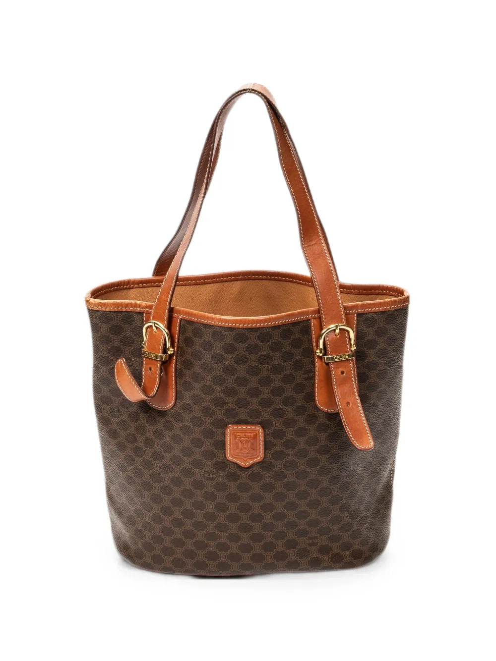 Celine Pre-Owned Macadam bucket bag - Brown