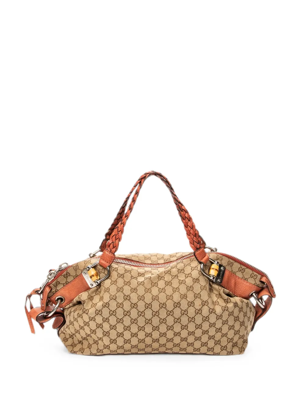 Gucci Pre-Owned Bamboo Bar Boston tote bag - Nude