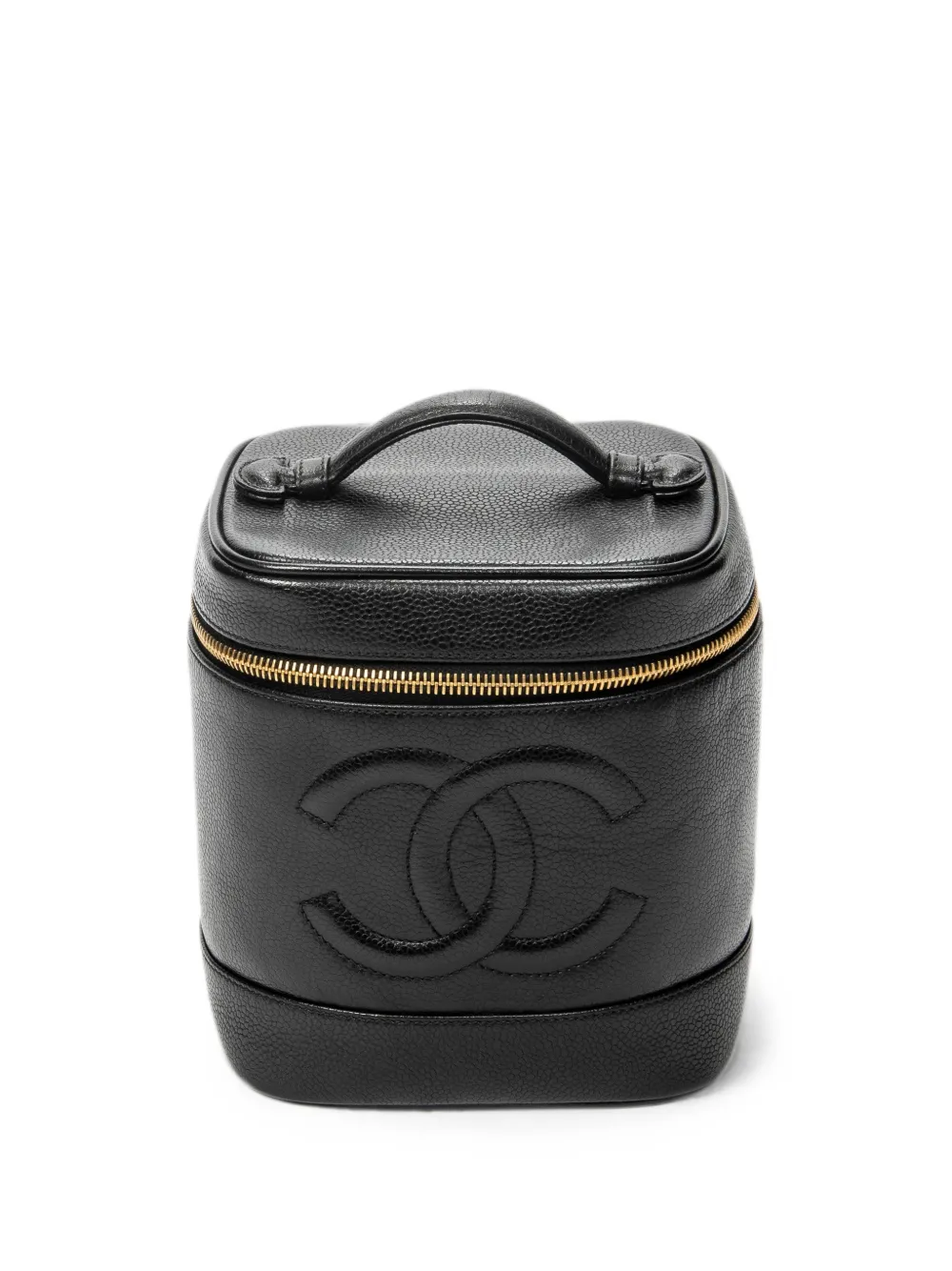 CHANEL Pre-Owned Timeless leather make up bag - Black