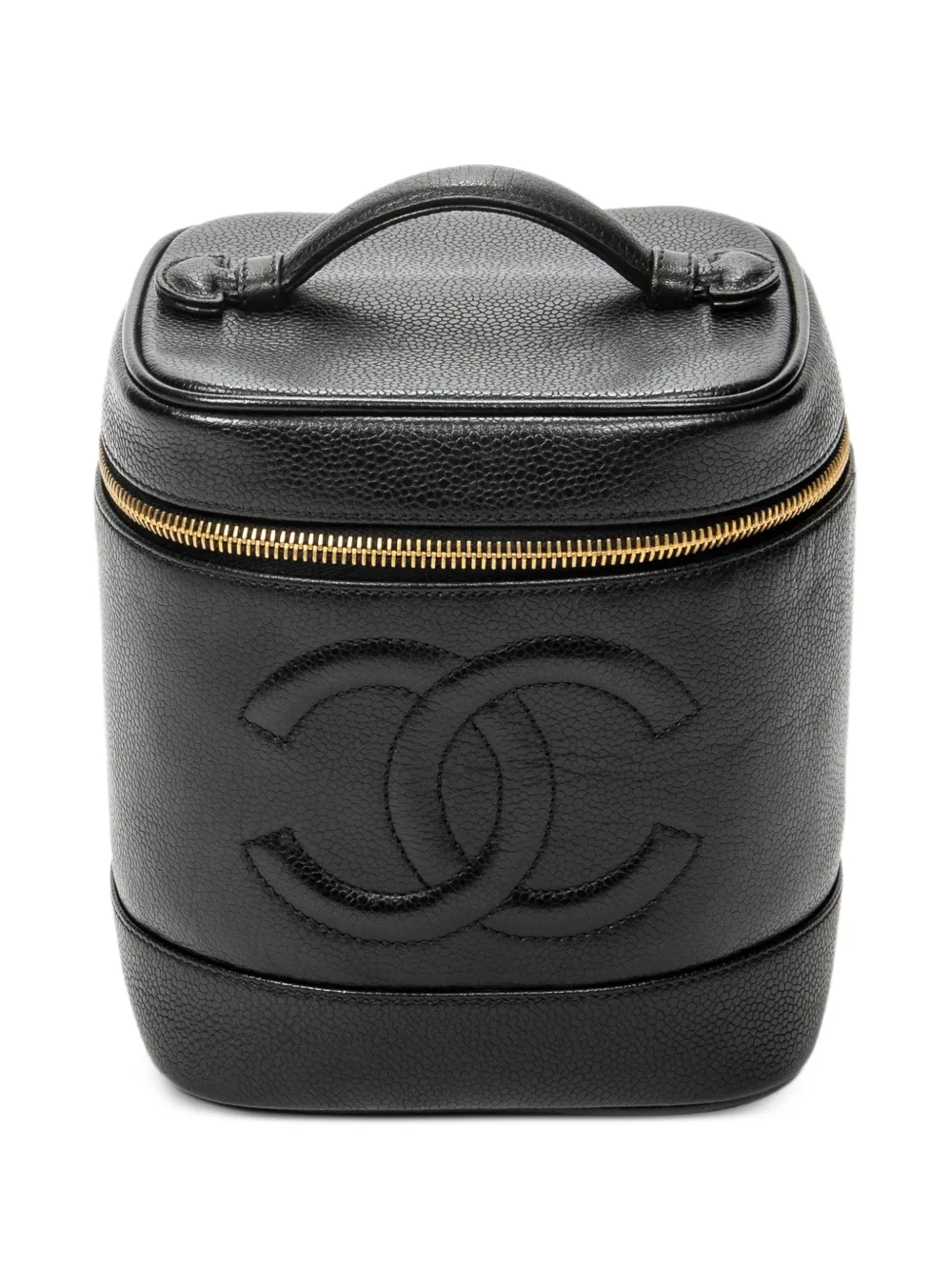 CHANEL Pre-Owned Timeless leather make up bag - Nero