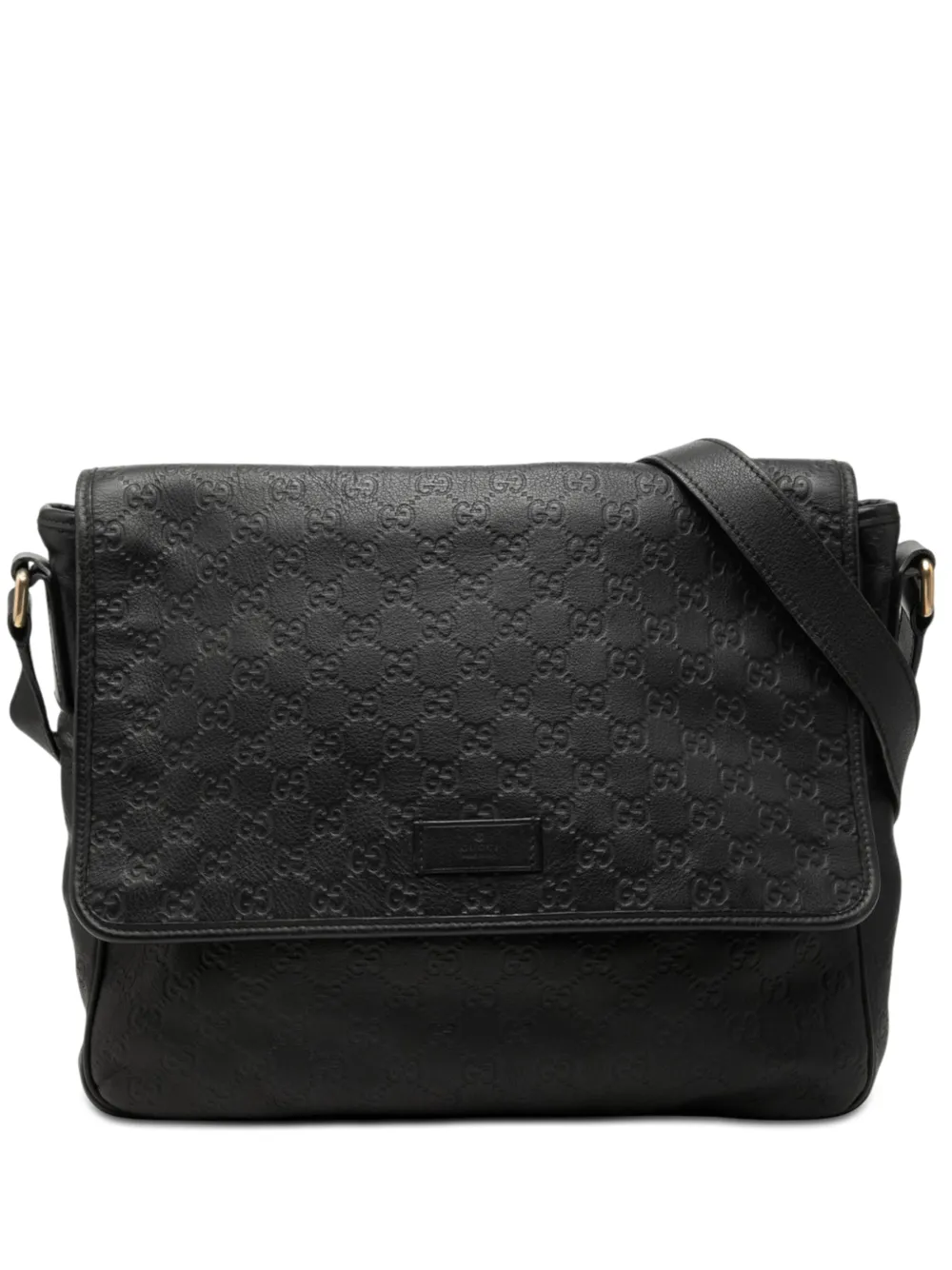 Gucci Pre-Owned Borsa a tracolla in pelle Guccissima 2000-2015 - Nero
