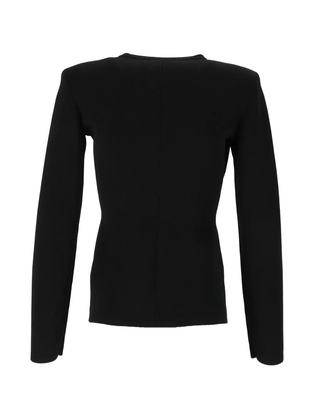 Elisabetta Franchi Gebreid vest met rits Zwart