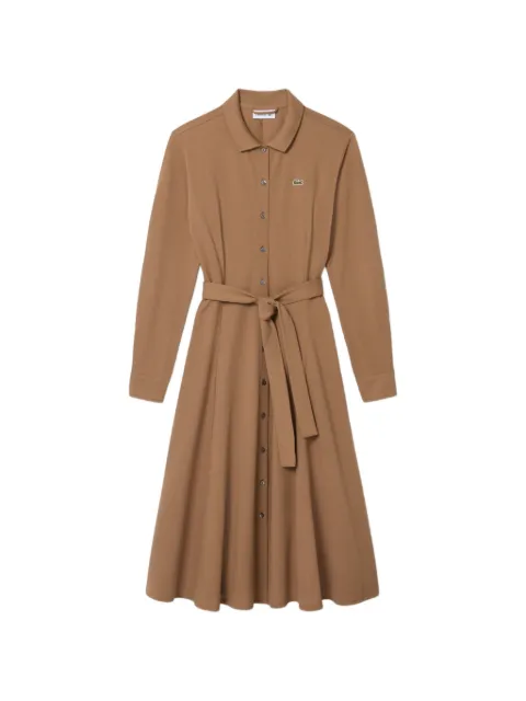 Lacoste belted piqué polo dress