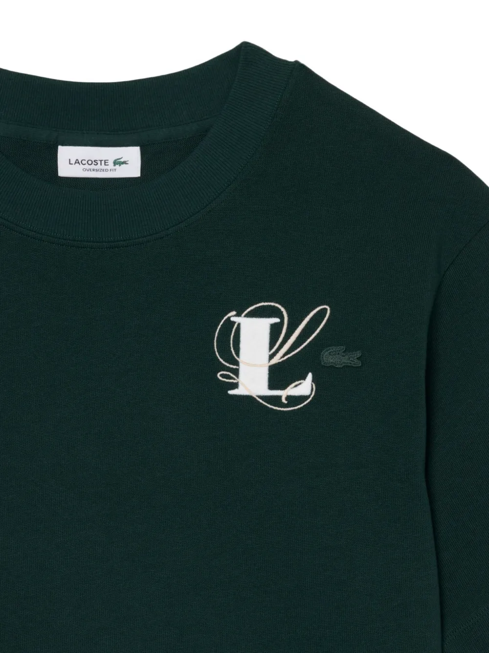 Lacoste T-shirt met geborduurd logo Groen