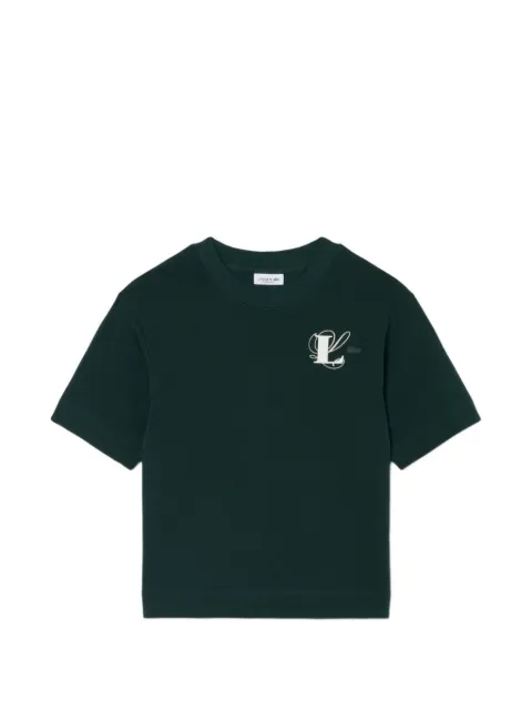 Lacoste playera oversize con logo bordado