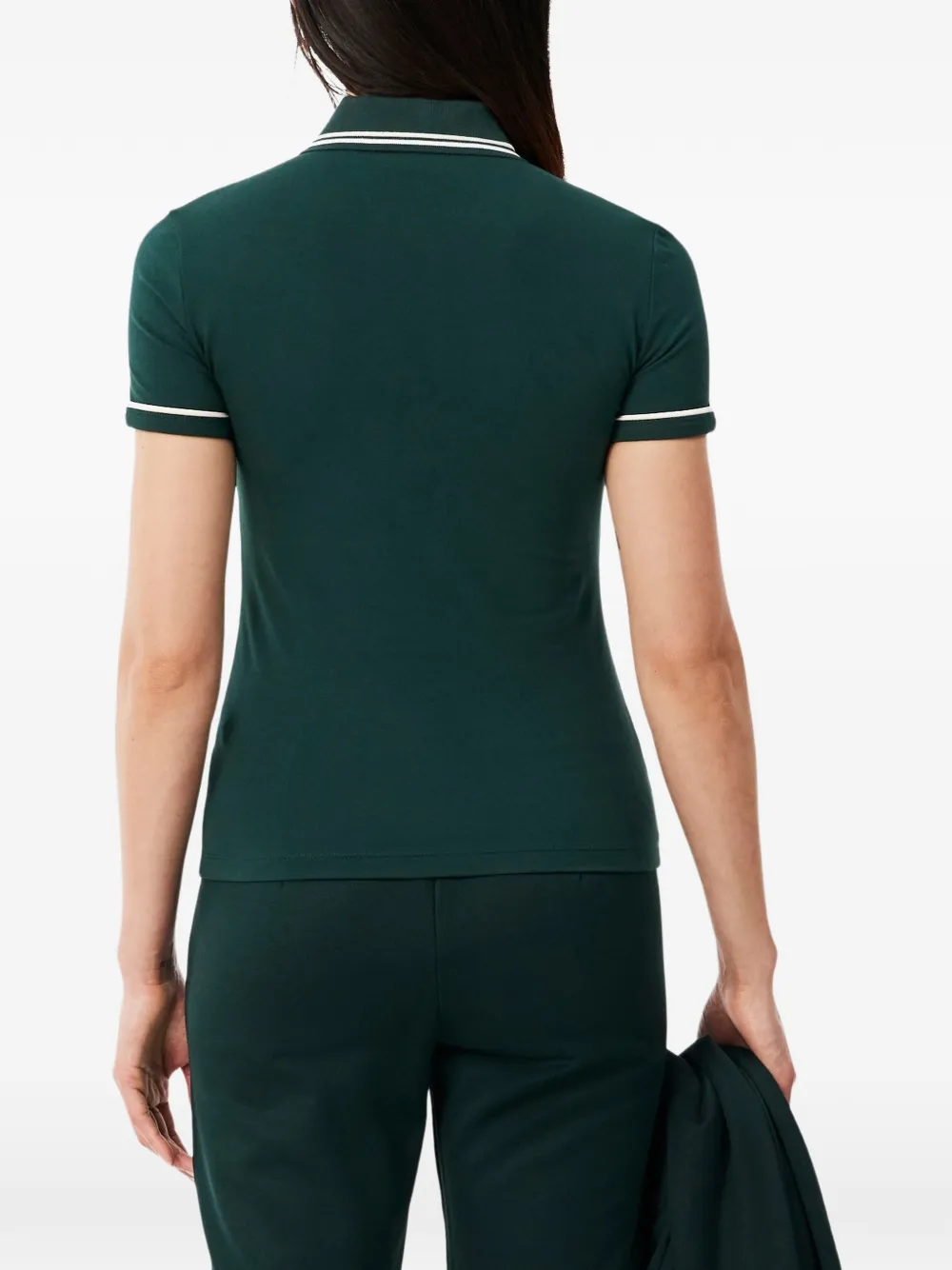 Lacoste L. 12. D slim-fit trim-detail polo Groen