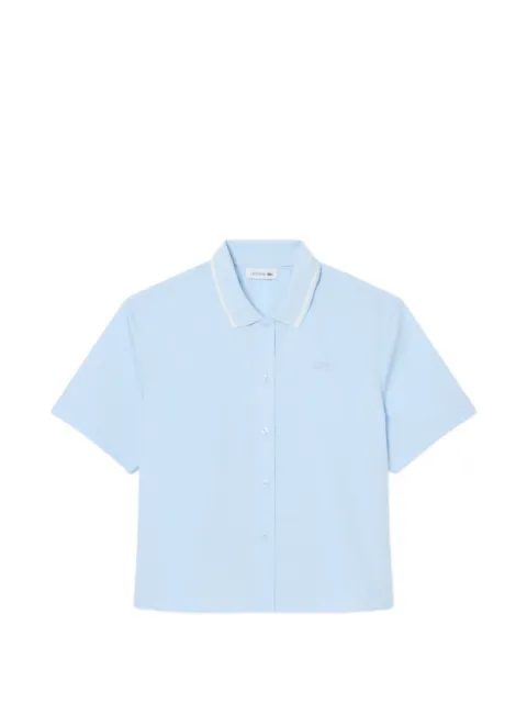 Lacoste petit piqué-effect oversized shirt