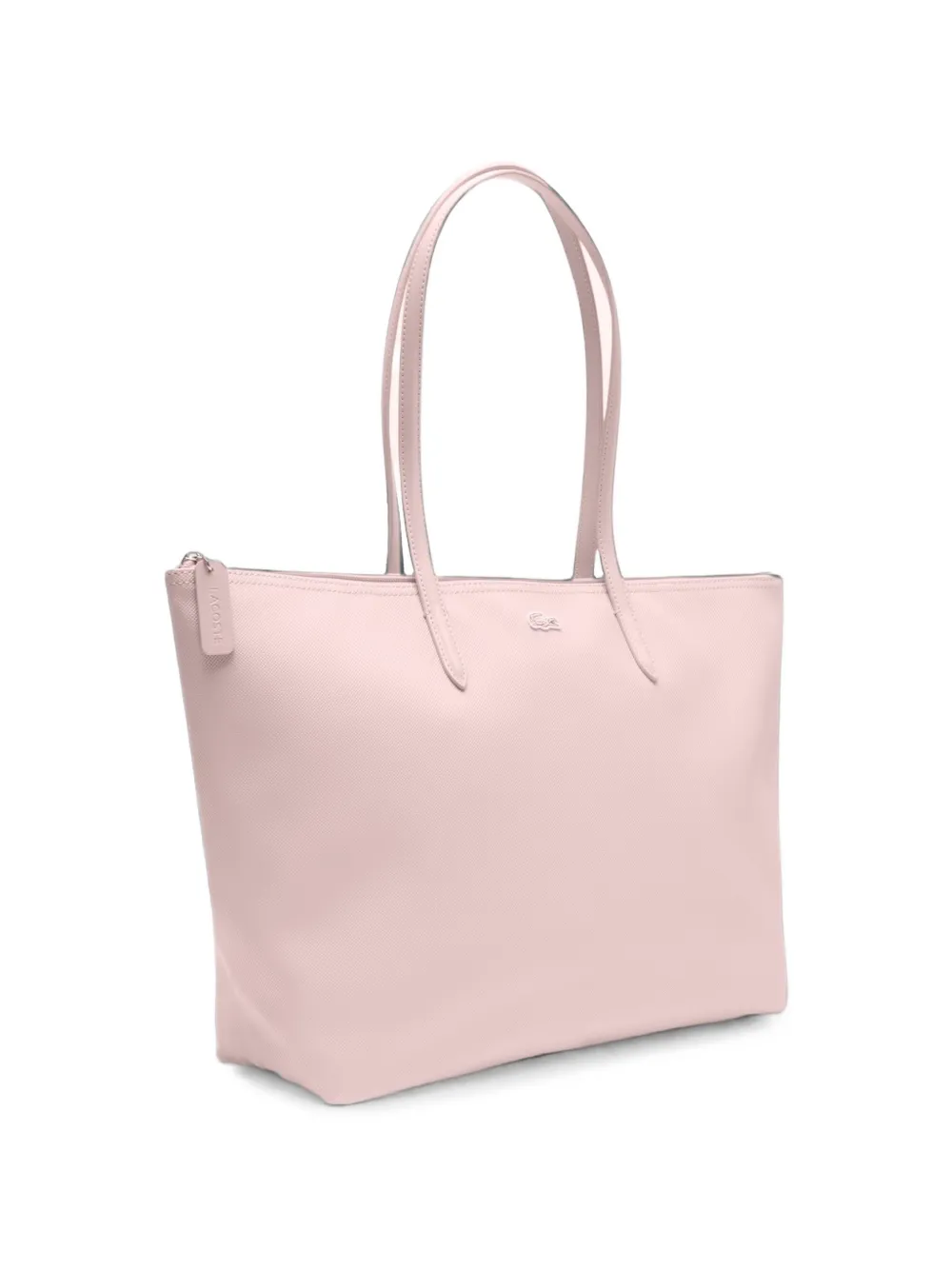 Lacoste Grote L.12.12 Concept shopper met logoplakkaat Roze