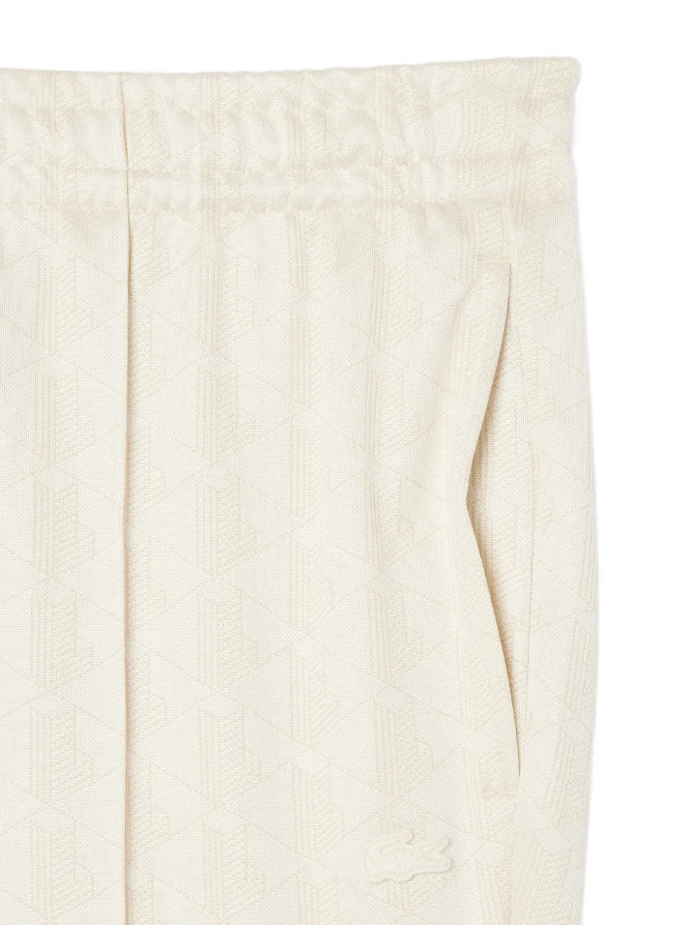 Lacoste Trainingsbroek met monogram-jacquard Beige