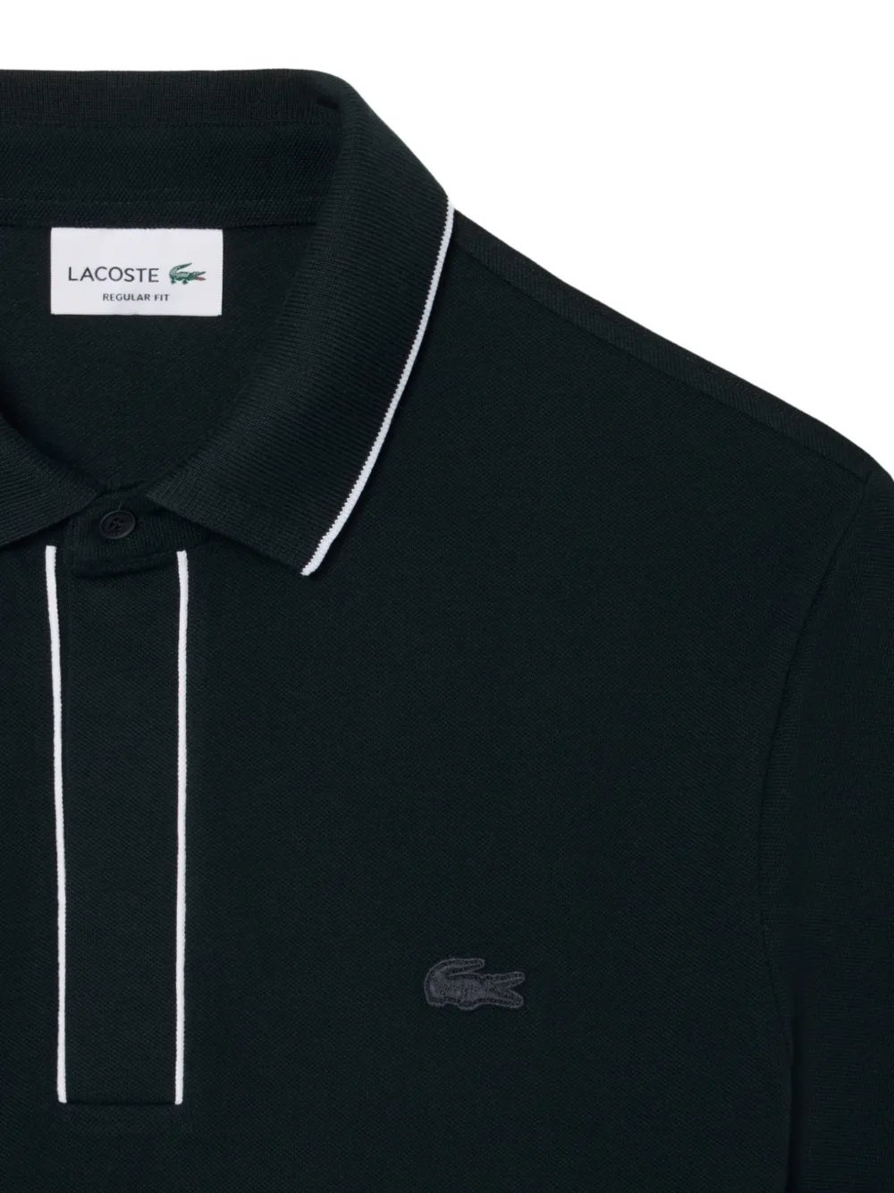 Lacoste Poloshirt met afwerking Groen