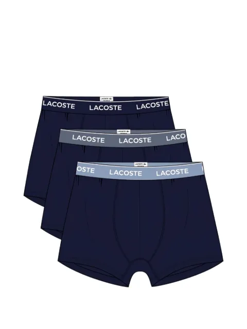 Lacoste logo-waistband boxers (set of three)