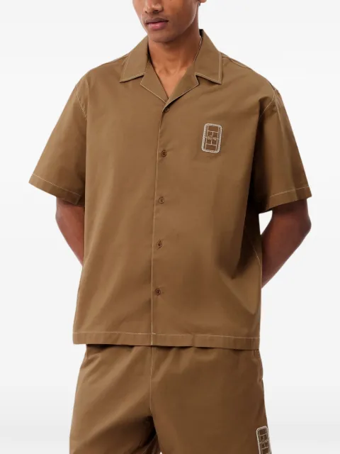 Lacoste 릴랙스 핏 반소매 코튼 셔츠