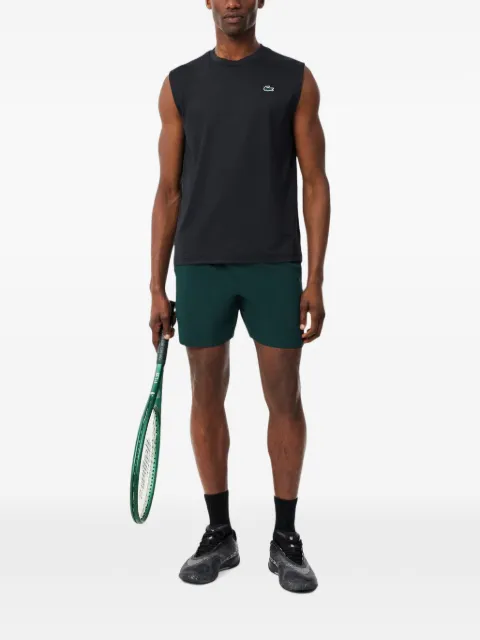 Lacoste drawstring-waist logo-patch shorts