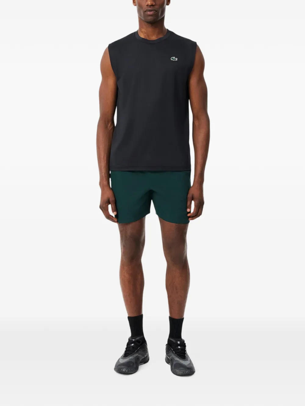 Lacoste Shorts met trekkoord Groen