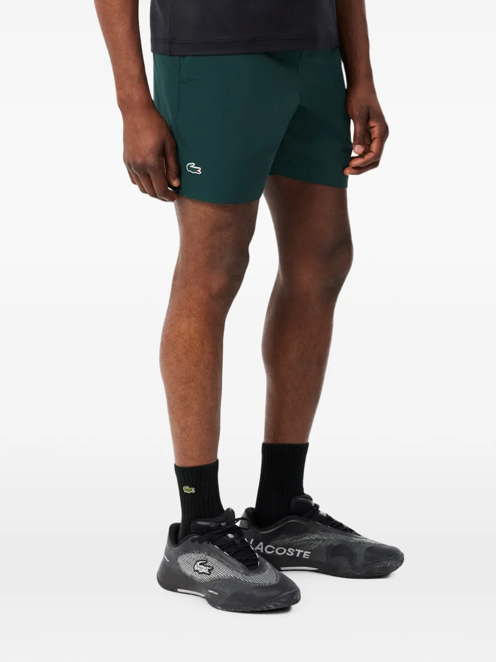 Lacoste Shorts met trekkoord Groen