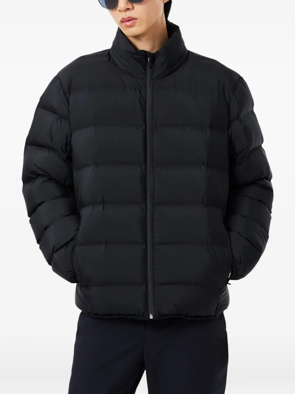 Lacoste Commuter quilted puffer jacket Zwart