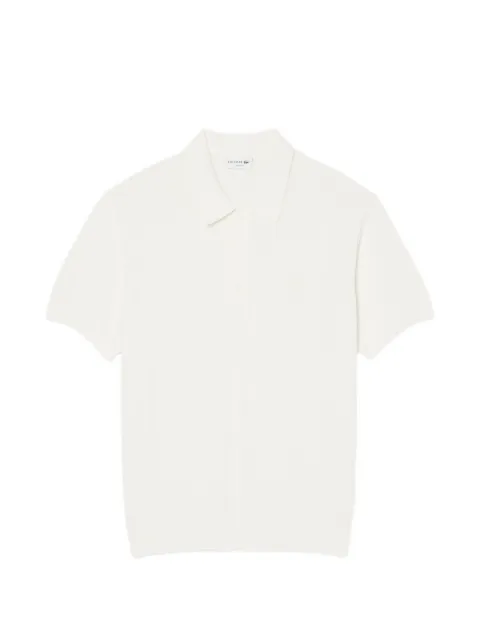 Lacoste polo en maille nervurée à manches courtes