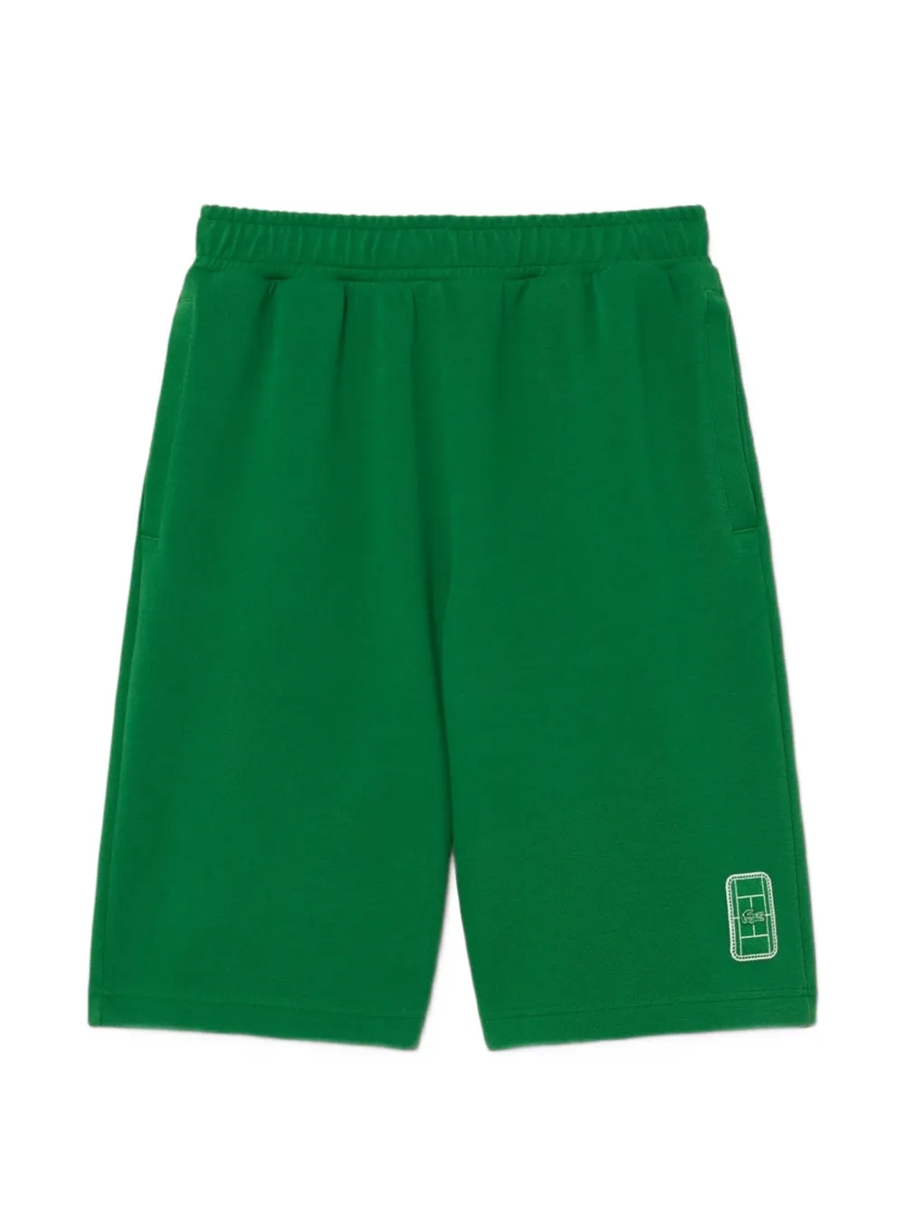 Lacoste logo-embroidered shorts - Verde