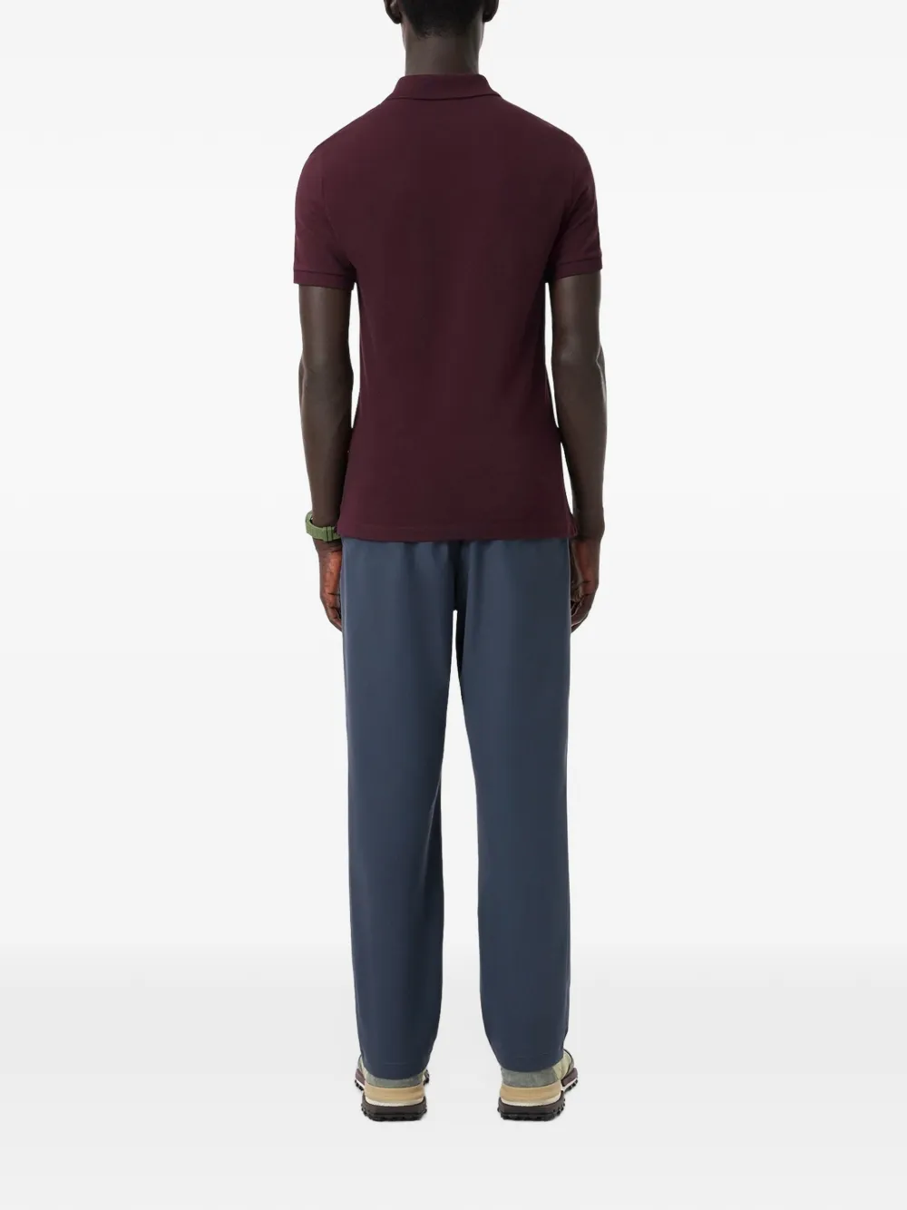 Lacoste regular-fit stretch commuter chino pants Blauw