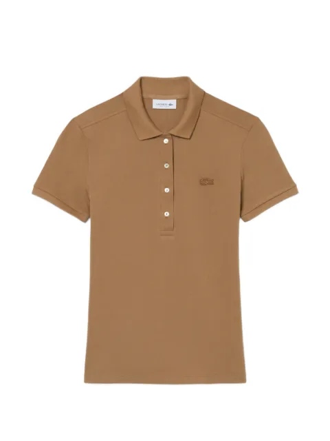 Lacoste 로고 패치 반소매 폴로 셔츠