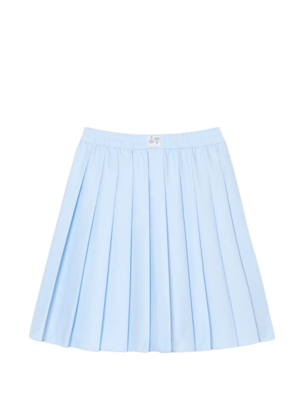 Lacoste pleated Petit Piqué-effect midi skirt - Blu