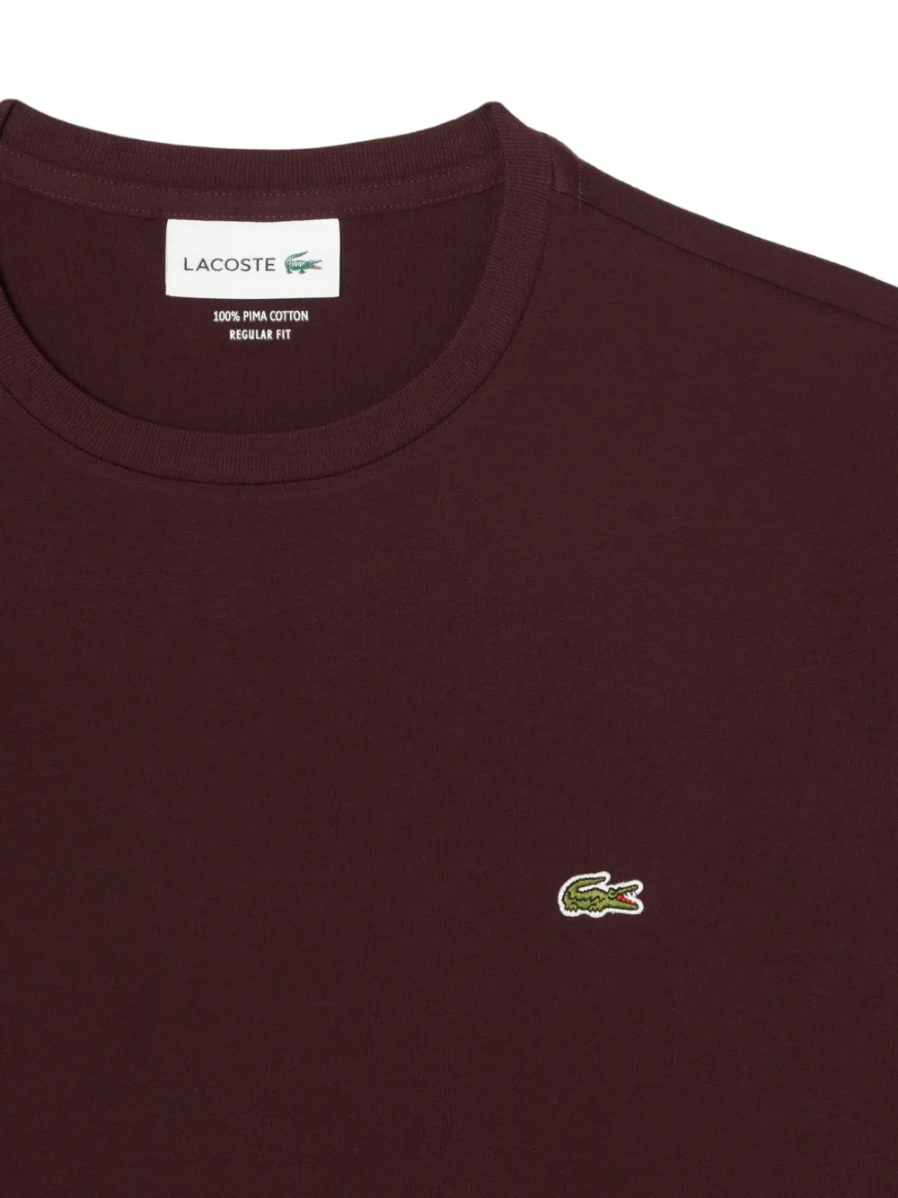 Lacoste T-shirt met logopatch Rood