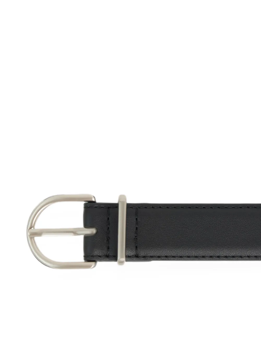 Lacoste Crocodelle smooth-leather belt Zwart