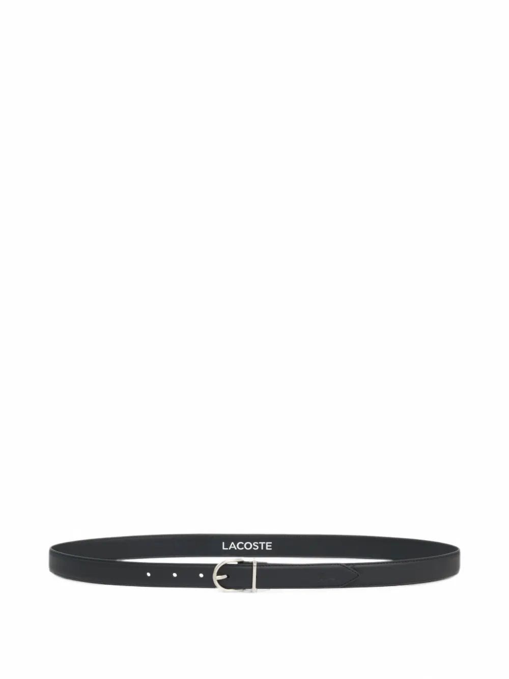 Lacoste Crocodelle smooth-leather belt - Schwarz