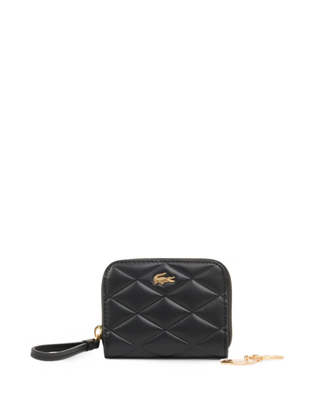 Lacoste crocodelle mini coin purse and keychain gift set - Schwarz