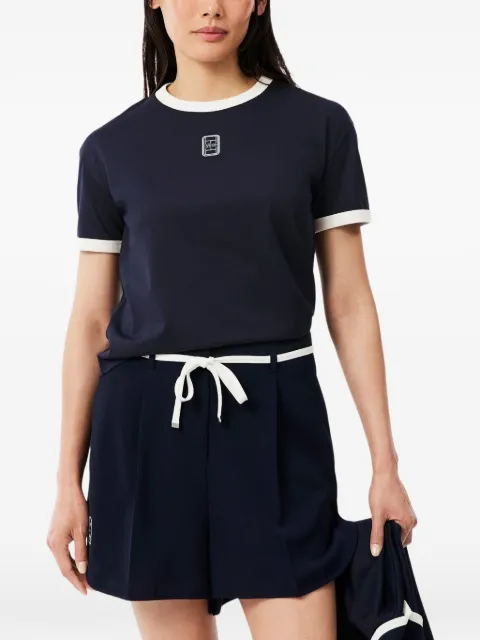 Lacoste embroidered-badge jersey T-shirt
