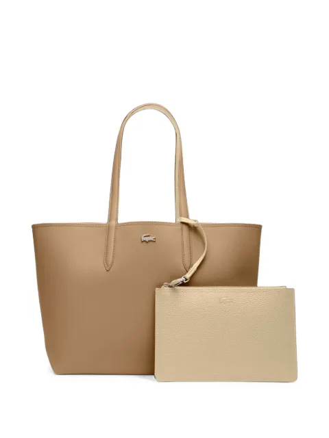 Lacoste Anna logo-plaque pouch-detail tote bag