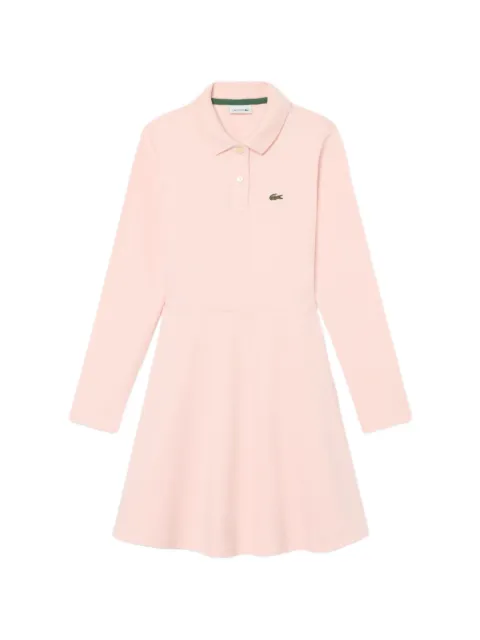 Lacoste Kids long-sleeved stretch piqué dress