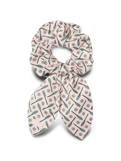 Lacoste printed satin scrunchie