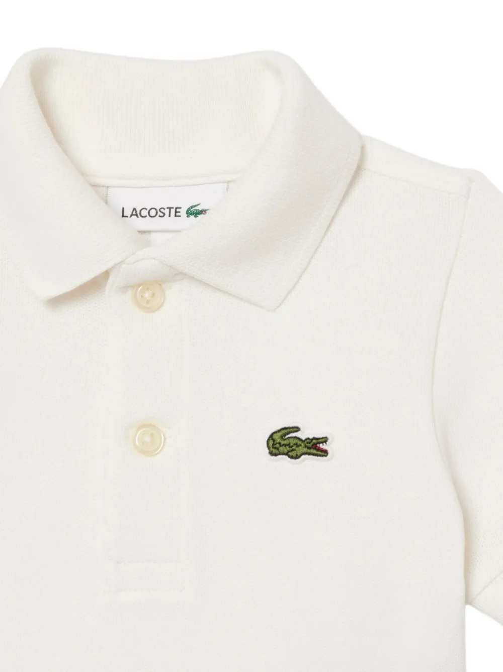 Lacoste Kids logo-patch track set Beige