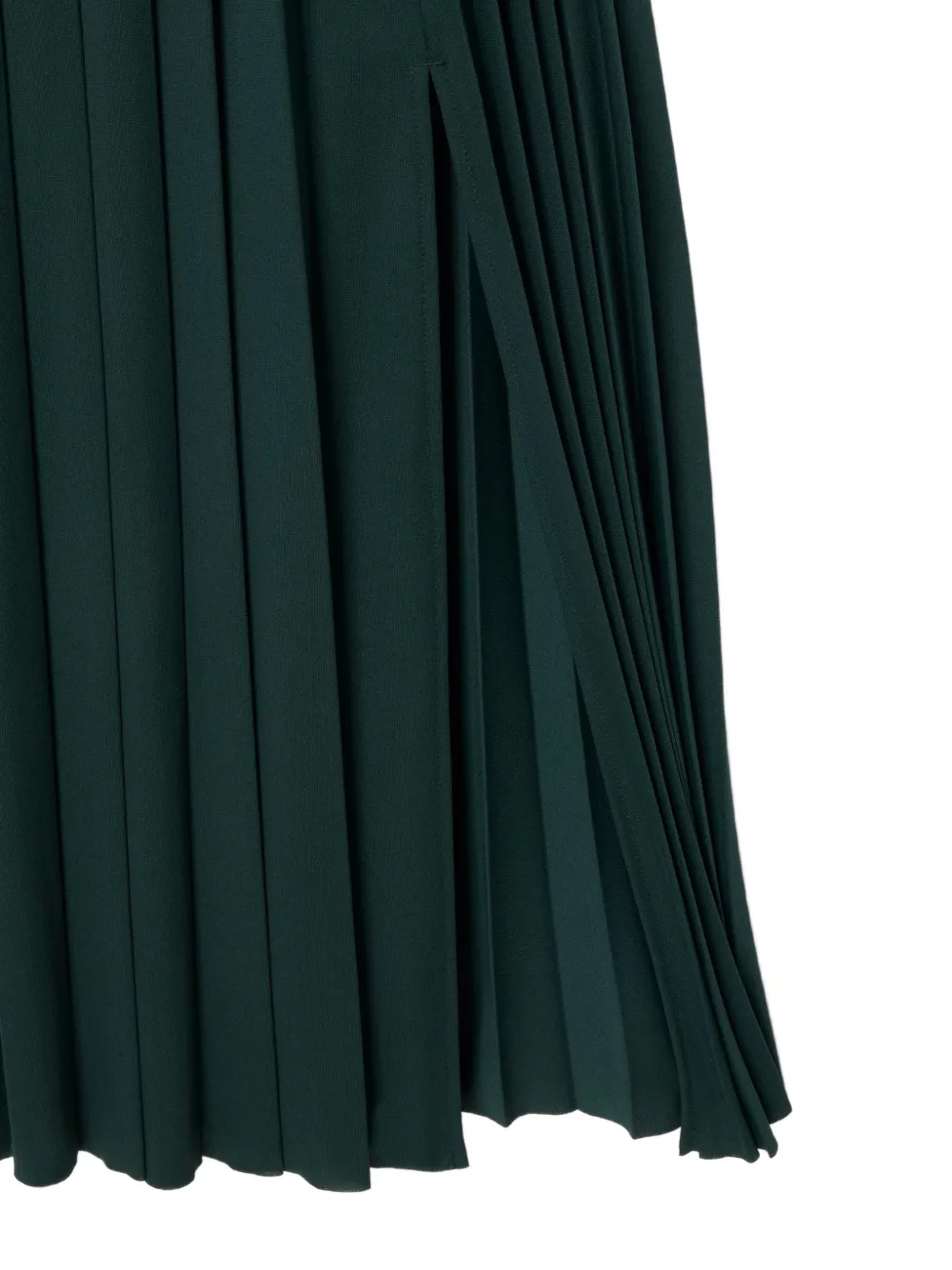 Lacoste Maxi-jurk met polokraag plooien en logo-patch Groen