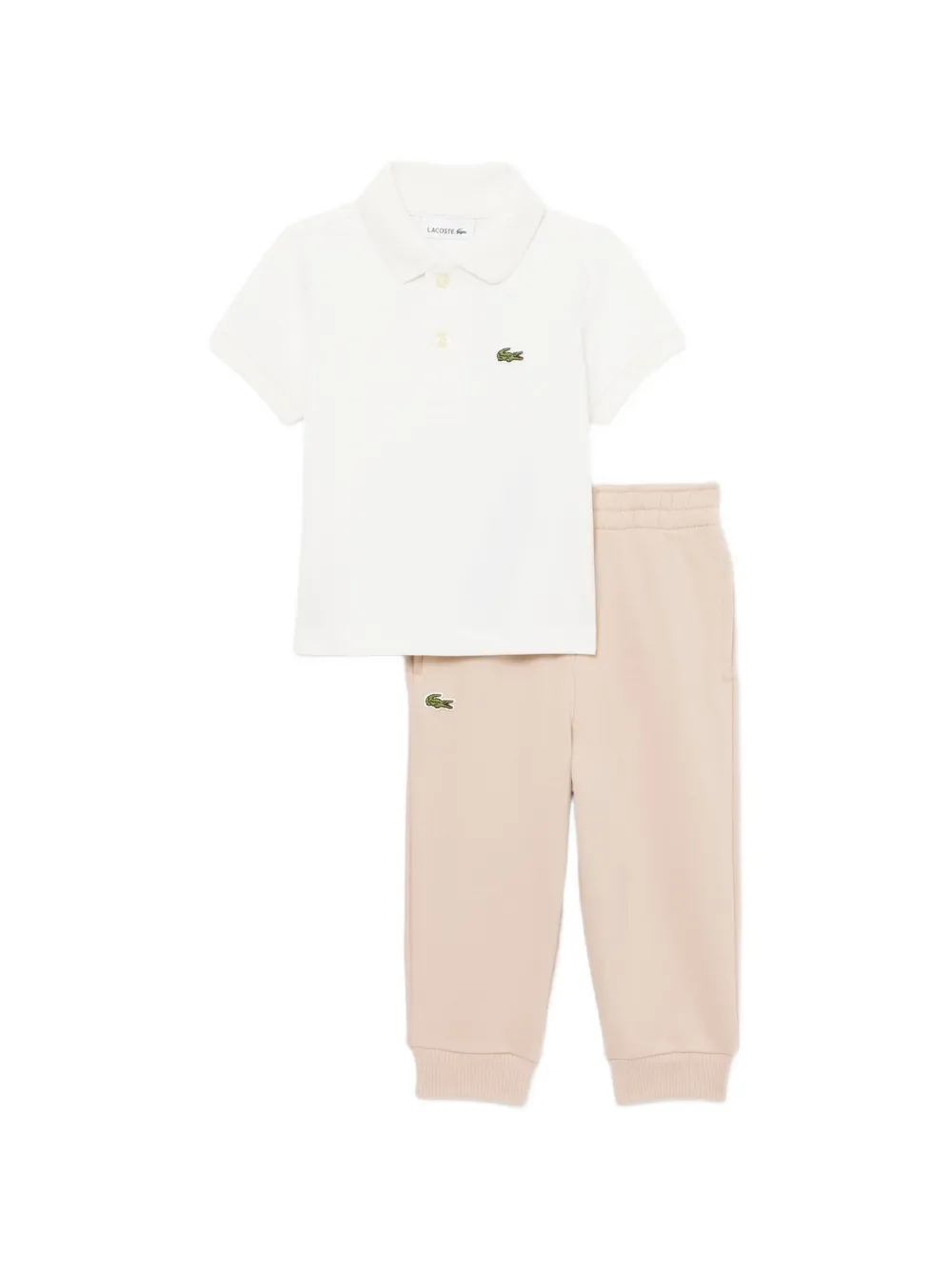Lacoste Kids Petit Piqué polo set Beige