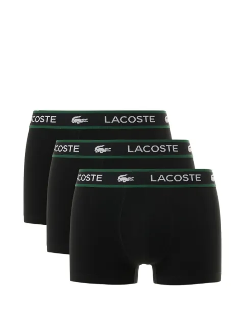Lacoste 3-Pack stretch jersey Crocodile-branded trunks