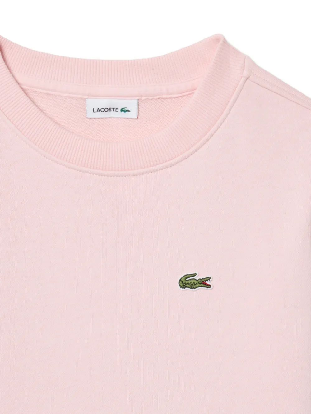 Lacoste Kids long sleeved fleece dress Roze