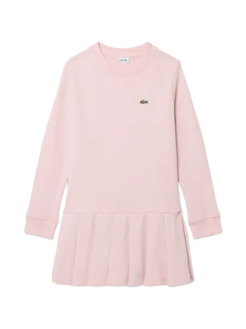 Lacoste Kids long sleeved fleece dress