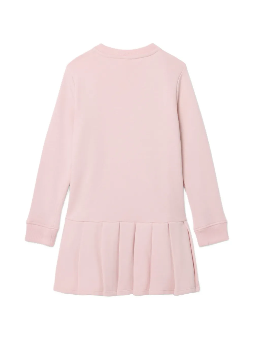 Lacoste Kids long sleeved fleece dress Roze
