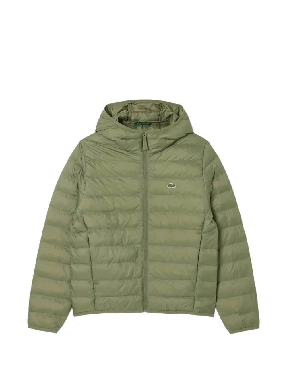 Lacoste quilted hooded puffer jacket - Verde