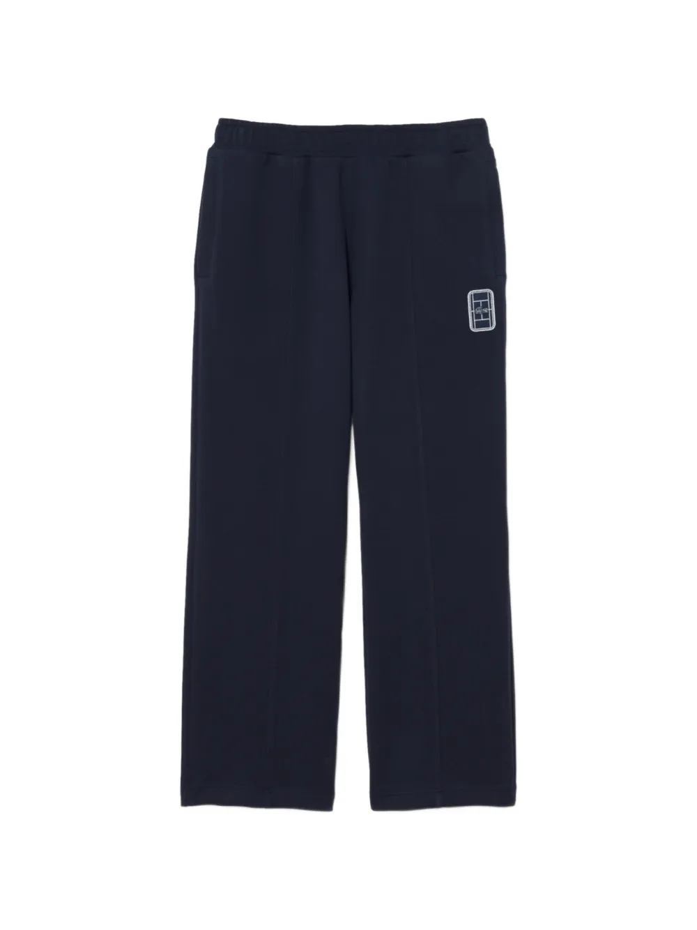 Lacoste badge accent piqué sweatpants - Blu