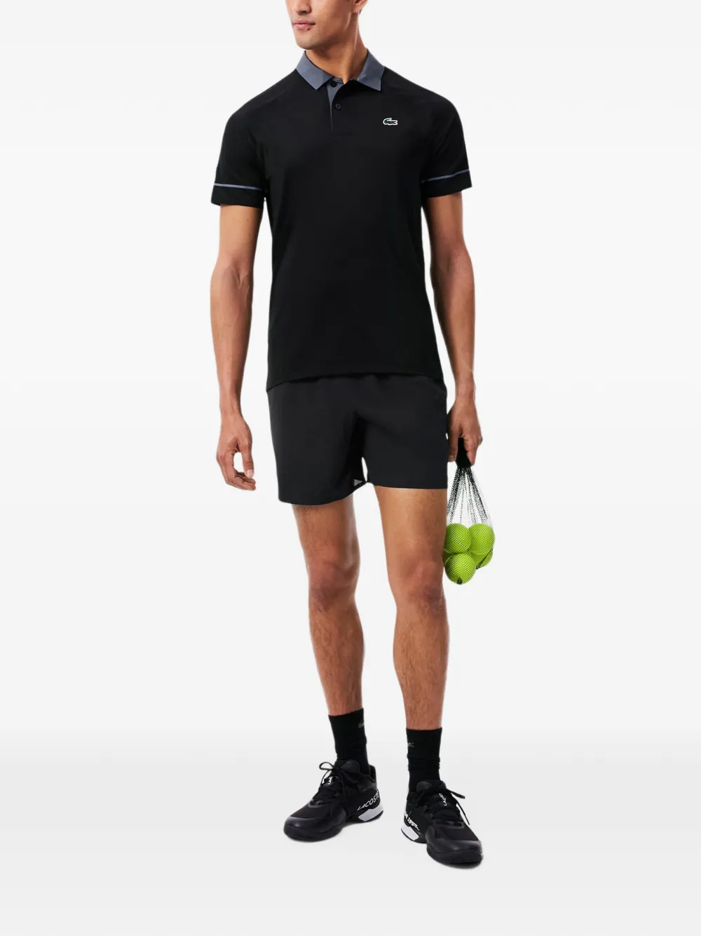 Lacoste Tennis x Novak Djokovic on court shorts Zwart